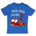 Shirtracer T-Shirt Tatü Tata Ich bin zwei Feuerwehrauto 2. Geburtstag