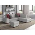 Ecksofa SIT & MORE "Luxor L-Form", silber, B:259cm H:82cm T:224cm, Luxus-Microfaser ALTARA NUBUCK (100% Polyester), Soft clean (98% Polyester, 2% Polyamid), Struktur fein (100% Polyester), Sofas, wahlweise mit Bettfunktion, Stauraum und Kopfteilverstellung