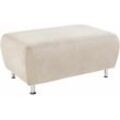 Hocker PLACES OF STYLE "Manhattan" Gr. B/H/T: 101cm x 45cm x 68cm, Flachgewebe, beige (creme) in drei Bezugsqualitäten