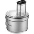 KITCHENAID Zerkleinereraufsatz "5KSM2FPA Food-Processor-Vorsatz", silber (silberfarben), B:25,9cm H:24,6cm T:17,5cm, Küchenmaschinen-Aufsätze, nicht für 5KSM7990X