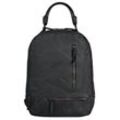 Cityrucksack SAMANTHA LOOK Gr. B/H/T: 27 cm x 36 cm x 13 cm, grau Rucksäcke echt Leder, Made in Italy