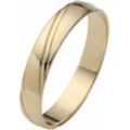 Trauring FIRETTI "Schmuck Geschenk Gold 375 Hochzeit Ehering "LIEBE"" Fingerringe Gr. 16,5, ohne Brillant, Gelbgold 585, 4 mm, goldfarben (gelbgoldfarben) Made in Germany, wahlweise mit oder ohne Brillant