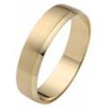 Trauring FIRETTI "Schmuck Geschenk Gold 375 Hochzeit Ehering "LIEBE"" Gr. 16,5, gold (gelbgoldfarben), Fingerringe, 16,5, ohne Brillanten, Gelbgold 375, 5mm, Gelbgold 375 Made in Germany, wahlweise mit oder ohne Brillanten