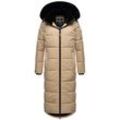 Winterjacke NAVAHOO "Knuddelfee" Gr. L (40), beige Damen Jacken mit hoch schließendem Kragen