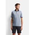 Poloshirt BUGATTI Gr. L, blau (hellblau) Herren Shirts mit 3-tone-Dessin