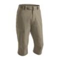 Caprihose MAIER SPORTS "Jennisei" Gr. 27, Kurzgrößen, beige (dunkelbeige) Herren Hosen Sporthosen Funktionscapri aus atmungsaktivem, elastischem Material