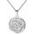 Medallion-Anhänger FIRETTI "Schmuck Geschenk Silber 925 Halsschmuck Anhänger Rose zum Öffnen", silber (silberfarben), Schmuckanhänger, Damen, Silber 925 (Sterlingsilber), 6,8 g, Made in Germany