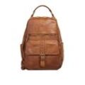 X-Zone Rucksack Damen Leder, cognac