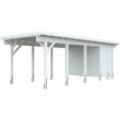 Carport-Geräteraum KIEHN-HOLZ Gerätehäuser weiß BxT: 299x174 cm, nur für Carport KH 320321