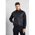 Sweatjacke BUGATTI Gr. XL, blau (marine) Herren Sweatjacken in Stepp-Optik