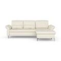 Ecksofa INOSIGN "Palm Beach L-Form", beige (creme), B:269cm H:89cm T:175cm, 98%Polyester, 2%Polyamid, Sofas, Federkern, mit Sitztiefenverstellung, wahlweise mit Bettfunktion