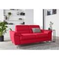 2,5-Sitzer SIT & MORE "Sorano" Sofas Gr. B/H/T: 188cm x 88cm x 91cm, Flachgewebe, rot Breite 188 cm