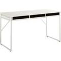 Schreibtisch HAMMEL FURNITURE "Mistral Bürotisch, Arbeitstisch, Tisch, Computertisch", schwarz (schwarz gebeizt), B:137,4cm H:75cm T:60cm, Tische, mit Gestell, B: 137,4 cm, Designmöbel