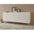 Sideboard "Essentials", grau (warmgrau), B:224cm H:90cm T:42cm, MDF, LEGER HOME BY LENA GERCKE, Sideboards, Breite: 224cm, MDF lackiert, Push-to-open-Funktion