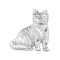 Ketten-Anhänger JOBO "Anhänger Katze", silber (silber 925), Schmuckanhänger, Damen, Silber 925 (Sterlingsilber), 925 Silber