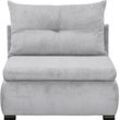 Schlafsofa ED EXCITING DESIGN "Charlie", grau, B:103cm H:92cm T:83cm, 92% Polyester, 8% Nylon, Sofas, frei im Raum stellbar, mit Bettkasten, Schlaffunktion & 1 Rückenkissen