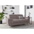 2,5-Sitzer SIT & MORE "Sorano" Sofas Gr. B/H/T: 188cm x 88cm x 91cm, Flachgewebe, grau (hellgrau) Breite 188 cm