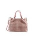 Schultertasche COLLEZIONE ALESSANDRO "Roomi" Gr. B/H/T: 42cm x 31cm x 20cm one size, rosa, Damen, Leder, Taschen, in modischer Flechtoptik