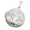 Medallion-Anhänger JOBO "Anhänger Medaillon Baum rund", silber (silber 925), Schmuckanhänger, Damen, Silber 925 (Sterlingsilber), 925 Silber