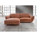 Ecksofa BETYPE "Be Type Be Chilled, L-Form", braun (cognac), B:260cm H:85cm T:180cm, AnilinLEDER Pallino gewachst (echtes Rindsleder) Das von südamerikanischen Rindern stammende Anilinleder wird in Fässern gefärbt. Natürliche Merkmale wie Narben, Insektenstiche und Hornstöße bleiben dem 1, 2 - 1, 4 mm starken Leder erhalten und sorgen für ein naturbelassenes Aussehen. Durch ein zusätzliches Wachs-