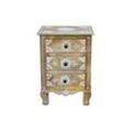 Kommode HOME AFFAIRE Sideboards Gr. B/H/T: 50 cm x 70 cm x 40 cm, 3 St., braun (hellbraun) Hand bemalt