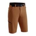 Bermudas MAIER SPORTS "Nil Bermuda" Gr. 56, Normalgrößen, braun (rostbraun), Herren, 90% Polyamid, 10% Elasthan, Hosen, kurze Herren Wanderhose, moderne Outdoor-Bermuda, Trekkinghose