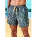 Badeshorts BRUNO BANANI Gr. M (50), N-Gr, blau (marine, oliv) Herren Badehosen mit Animalprint