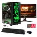 E (A bis G) HYRICAN Gaming-PC-Komplettsystem "Rockstar SET02369" Computer-Komplettsysteme inklusive 27" Curved Monitor AOC C27G2ZEBK Gr. Microsoft Windows 11 Home (64 Bit), 16 GB RAM 1000 GB SSD, schwarz PC Sets