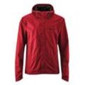 Fahrradjacke GONSO "Save Light", Herren, Gr. L, rot (ziegelrot), 100% Polyester, Jacken, Herren Regenjacke wind- und wasserdicht, Radjacke mit Kapuze