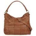 Shopper SAMANTHA LOOK Gr. B/H/T: 40 cm x 30 cm x 7 cm onesize, braun (cognac) Damen Taschen echt Leder, Made in Italy