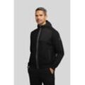 Sweatjacke BUGATTI Gr. L, schwarz Herren Sweatjacken mit abnehmbarer Kapuze