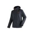 Outdoorjacke MAIER SPORTS "Metor rec M" Gr. 46, schwarz Herren Jacken Outdoorjacken Regenjacke wasserdicht mit Kapuze, 2 Taschen außen, Innentasche