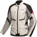 Motorradjacke NERVE "Outback" Gr. L, schwarz (hellgrau, weiß, schwarz), Jacken, L, Obermaterial: 100% Polyester. Miedereinsatz: 100% Polyester, herausnehmbares Thermofutter