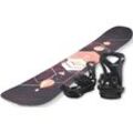 Snowboard F2 "FTWO Gipsy woman peach" Gr. 143, schwarz, Snowboards, 143, Holzwerkstoff, Fiberglas, Inkl. Bindung mit Befestigungsmaterialien