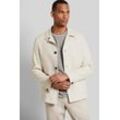 Sakko BUGATTI Gr. 50, beige (ecru) Herren Sakkos Casual mit Umlegekragen