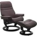 Relaxsessel STRESSLESS "Sunrise", rot (bordeaux), Material Bezug, Ausführung Funktion, Größe B/H/T, Leder BATICK: BATICK ist ein leicht korrigiertes, durchgefärbtes und genarbtes Möbelleder, bei dem die meisten Unebenheiten und Spuren in der Regel entfernt wurden., Leder PALOMA: PALOMA ist ein durchgefärbtes Semianilin-Möbelleder mit natürlicher Narbung., ROHLEDER Stoff Q2 FARON: Ein fester zuverl