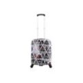 Koffer SAXOLINE "Cities", Gr. B/H/T: 20cm x 54.00cm x 39.00cm, bunt, bedruckt, elegant, Koffer, mit voll integriertem Aluminium-Trolley-System