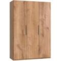 Kleiderschrank WIMEX "Level by fresh to go", braun (plankeneichefarben), B:150cm H:216cm T:58cm, Schränke, ohne Schubladen