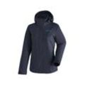 Outdoorjacke MAIER SPORTS "Metor Therm Rec W", Damen, Gr. 40, blau (türkis), 100% Polyester (recycled), Rundhals, Jacken, Damen Wanderjacke, atmungsaktiv und wasserdicht, wattierte Regenjacke mit Kapuze