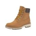 Schnürboots TIMBERLAND "Lucia Way 6 Inch Waterproof Boot" Gr. 36, gelb (wheat) Schuhe Damenschuh Schnürboots Schnürstiefeletten wasserdicht