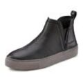 Chelseaboots ELBSAND Gr. 38, schwarz, Damen, Obermaterial: 95% Schafsleder, 5% Elasthan. Futter: 85% Textilmaterial, 15% Schafsleder. Decksohle: 100% Schafsleder. Laufsohle: 100% Synthetik, unifarben, Schuhe Chelseaboots Schlupfboots, zum Reinschlüpfen aus weichem Leder, Ankle Boots, Stiefelette