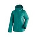 Outdoorjacke MAIER SPORTS "Metor Therm Rec W", Damen, Gr. 18, grün (schilfgrün), 100% Polyester (recycled), Rundhals, Jacken, Damen Wanderjacke, atmungsaktiv und wasserdicht, wattierte Regenjacke mit Kapuze