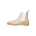 Chelseaboots HENRY STEVENS "Marshall CB Businessschuh" Gr. 43,5, beige, Herren, Leder, Schuhe, Herren Chelsea Boots Leder handgefertigt, Stiefelette