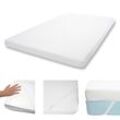 10cm Memoryfoam-Matratzentopper MCW-E63, Topper Matratzenauflage Matratzenschoner ~ 140x200cm Viscoschaum