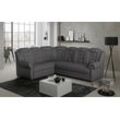 Ecksofa HOME AFFAIRE "Boston L-Form" Sofas Gr. B/H/T: 266 cm x 102 cm x 216 cm, Kunstleder SOFTLUX, langer Schenkel rechts-Bettfunktion rechts, Mit Bettfunktion-mit Schubkasten, braun (fango) Ecksofas Gemütliches Ecksofa mit hoher Rückenlehne in klassischem Design