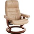 Relaxsessel STRESSLESS "Opal", braun (latte), B:76cm H:99cm T:74cm, Leder BATICK: Batick ist ein leicht korrigiertes, durchgefärbtes und genarbtes Möbelleder, bei dem die meisten Unebenheiten und Spuren in der Regel entfernt wurden. Batick wird mitunter doppeltönig gefärbt, um der Oberfläche mehr Lebendigkeit zu verleihen. Dank einer schützenden Oberflächenbehandlung lassen sich die meisten Flecke