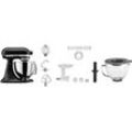 KITCHENAID Küchenmaschine "5KSM125EBM SCHWARZ MATT" Küchenmaschinen Gratis Fleischwolf, Schüssel, Spritzgebäckvorsatz (Wert: ca.238,- UVP) schwarz (matt schwarz) Bestseller