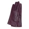 Lederhandschuhe GRETCHEN "Women´s Glove Pura", Damen, Gr. 7, rot (bordeaux), 100% Leder, unifarben, klassisch, Handschuhe, aus Lammnappa