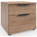 Nachtkommode WIMEX "level36 A by fresh to go" Sideboards Gr. B/H/T: 41cm x 39cm x 41cm, 2 St., braun (plankeneiche nachbildung) 2 Schubladen mit soft-close Funktion