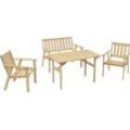 Garten-Essgruppe MERXX "Sylt" Sitzmöbel-Sets beige (natur + natur natur) Kiefernholz